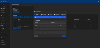 Partnerportal Auftrags-Wizard